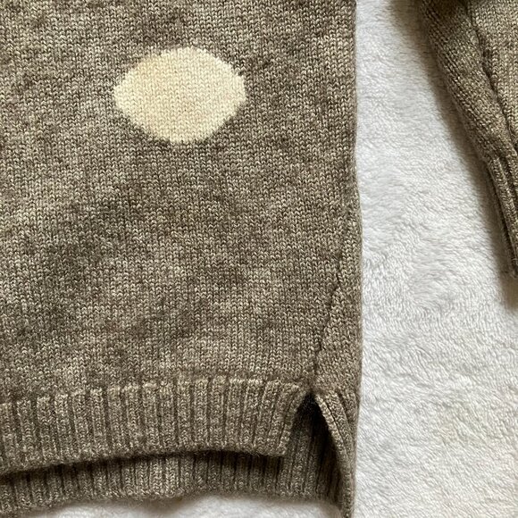 Soft Fuzzy Bunny Sweater | Approx. 2-3T | Neutral Taupe Knit | Cozy Pullover - Picture 5 of 16